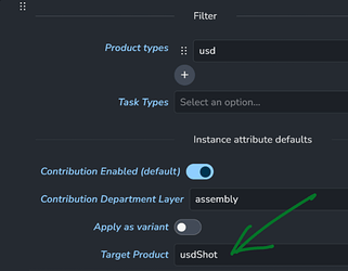 Default usd settings - catches all usd publishes